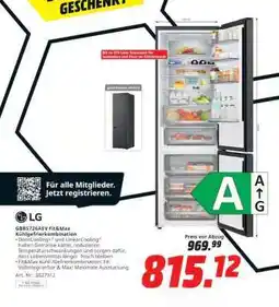 MediaMarkt LG GBB75E2AEV Fit&Max Kühlgefrierkombination Angebot