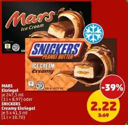 PENNY MARS Eisriegel oder SNICKERS Creamy Eisriegel Angebot