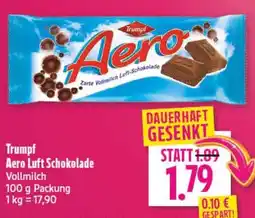 diska Trumpf Aero Luft Schokolade Vollmilch Angebot