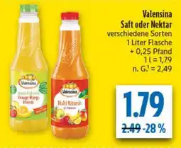 diska Valensina Saft oder Nektar Angebot