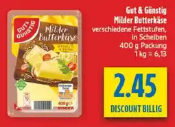 diska Gut & Günstig Milder Butterkäse Angebot