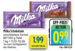 diska Milka Schokolade Angebot