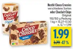 diska Nestlé Choco Crossies oder Choclait Chips Original Angebot