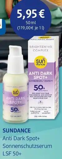 dm drogerie SUNDANCE Anti Dark Spot+ Sonnenschutzserum Angebot