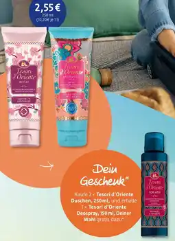 dm drogerie Tesori d'Oriente Duschen und Deospray Angebot
