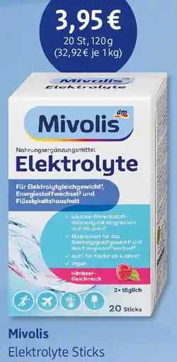 dm drogerie Mivolis Elektrolyte Sticks Angebot