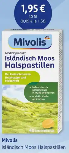 dm drogerie Mivolis Isländisch Moos Halspastillen Angebot