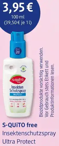 dm drogerie S-QUITO free Insektenschutzspray Ultra Protect Angebot