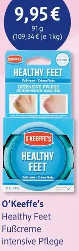 dm drogerie O'Keeffe's Healthy Feet Fuẞcreme Angebot