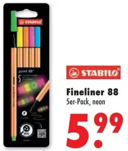 Mäc Geiz STABILO Fineliner 88 Angebot