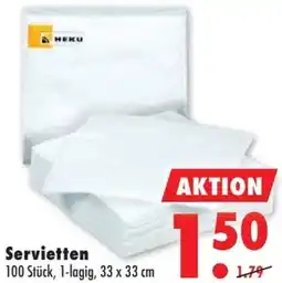 Mäc Geiz HEKU Servietten Angebot