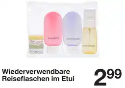Zeeman Wiederverwendbare Reiseflaschen im Etui Angebot