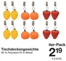 Zeeman Tischdeckengewichte Angebot