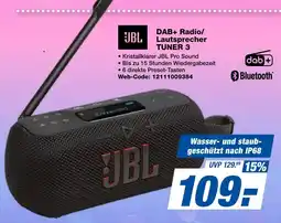 expert Techno Land JBL DAB+ Radio/ Lautsprecher TUNER 3 Angebot