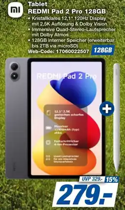 expert Techno Land Tablet REDMI Pad 2 Pro 128GB Angebot