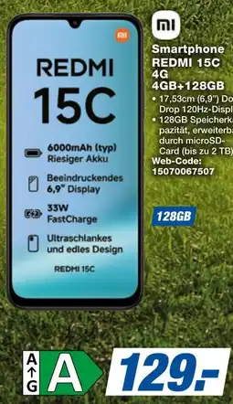 expert Techno Land Smartphone REDMI 15C 4G Angebot