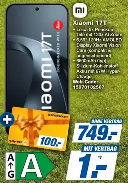 expert Techno Land Xiaomi 17T Angebot
