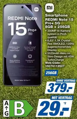expert Techno Land Smartphone REDMI Note 15 Pro+ 5G Angebot