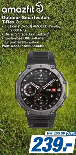 expert Techno Land amazfit Outdoor-Smartwatch T-Rex 3 Angebot