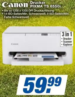 expert Techno Land Canon Drucker PIXMA TS 6550i Angebot