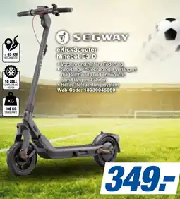 expert Techno Land SEGWAY eKickScooter Ninebot E3 D Angebot