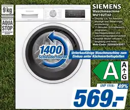 expert Techno Land SIEMENS Waschmaschine WU14UT42 Angebot