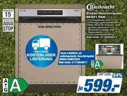 expert Techno Land Bauknecht Einbau-Geschirrspüler BKSV1 PAM Angebot