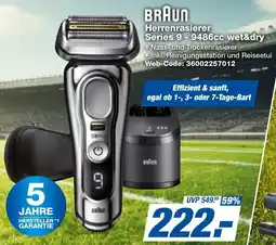 expert Techno Land BRAUN Herrenrasierer Series 9-9486cc wet&dry Angebot