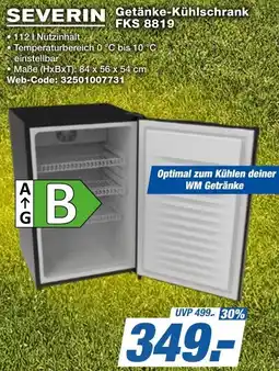 expert Techno Land SEVERIN Getänke-Kühlschrank FKS 8819 Angebot