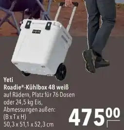 CITTI Markt Yeti Roadie Kühlbox 48 weiß Angebot