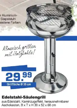 i&M Bauzentrum Edelstahl-Säulengrill Angebot
