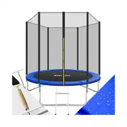 Netto Marken-Discount tectake Trampolin, Ø 244 cm, GS zertifiziert, Randabdeckung, inklusive Einstiegsleiter Angebot