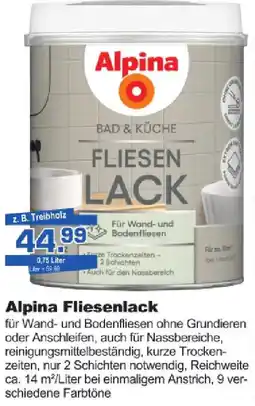 i&M Bauzentrum Alpina Fliesenlack Angebot