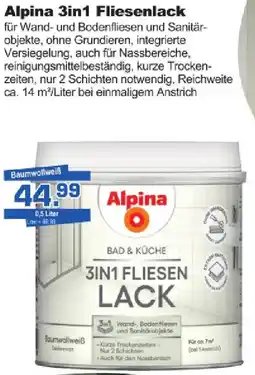 i&M Bauzentrum Alpina 3in1 Fliesenlack Angebot
