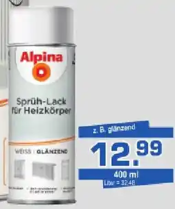 i&M Bauzentrum Alpina Sprüh-Lack für Heizkörper Angebot
