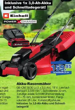 i&M Bauzentrum Einhell Akku-Rasenmäher Angebot