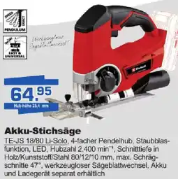 i&M Bauzentrum Einhell Akku-Stichsäge Angebot