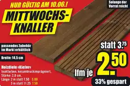 B1 Discount Baumarkt Holzdiele Kiefer Angebot
