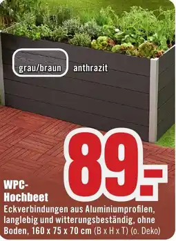 B1 Discount Baumarkt WPC Hochbeet Angebot