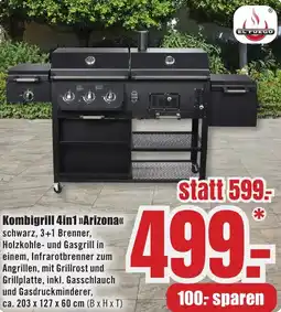 B1 Discount Baumarkt EL FUEGO Kombigrill 4in1 Arizona Angebot