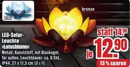 B1 Discount Baumarkt LED-Solar Leuchte Lotusblume Angebot