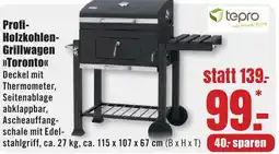 B1 Discount Baumarkt Tepro Profi Holzkohlen Grillwagen Toronto Angebot