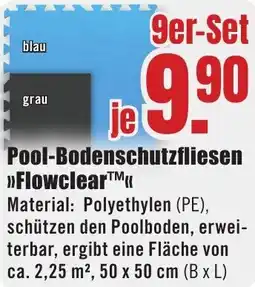B1 Discount Baumarkt Pool-Bodenschutzfliesen Flowclear Angebot