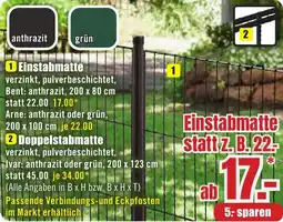 B1 Discount Baumarkt Einstabmatte Angebot