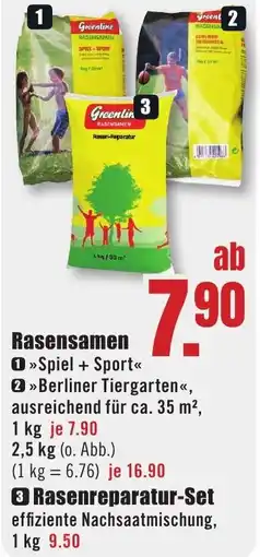 B1 Discount Baumarkt Rasensamen Angebot