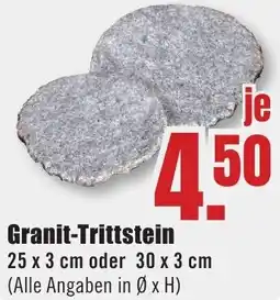 B1 Discount Baumarkt Granit-Trittstein Angebot