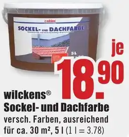 B1 Discount Baumarkt Wilckens Sockel- und Dachfarbe Angebot