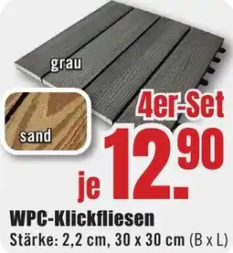 B1 Discount Baumarkt WPC-Klickfliesen Angebot
