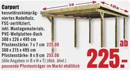 B1 Discount Baumarkt Carport Angebot