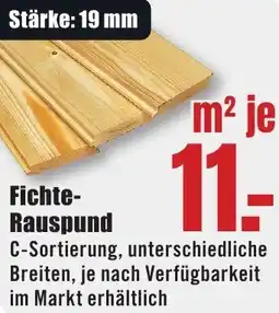 B1 Discount Baumarkt Fichte Rauspund Angebot